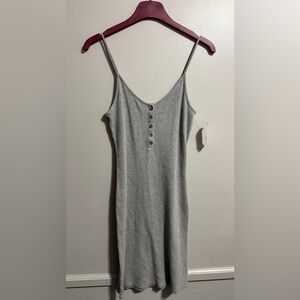 American Eagle Gray Sleeveless Ribbed Top
